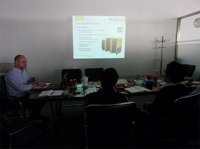 德國凱爾貝公司產(chǎn)品經(jīng)理到我公司進(jìn)行技術(shù)及商務(wù)培訓(xùn)